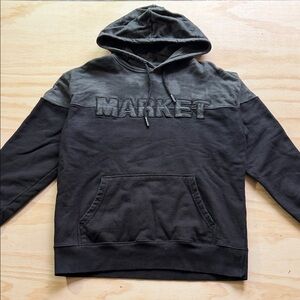 Market Men's Black Hoodie